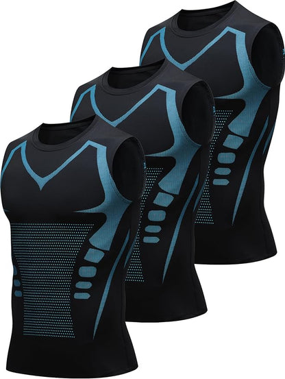 3Pack Mens Running Sport Tank Tops Dry Fit Gym Wicking Athletic Mesh Breathable Cool Workout Sleeveless Shirts Base Layer
