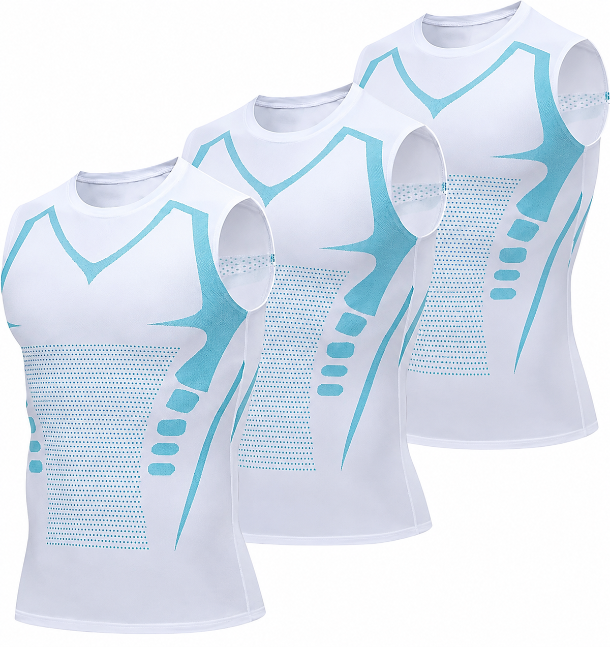 3Pack Mens Running Sport Tank Tops Dry Fit Gym Wicking Athletic Mesh Breathable Cool Workout Sleeveless Shirts Base Layer